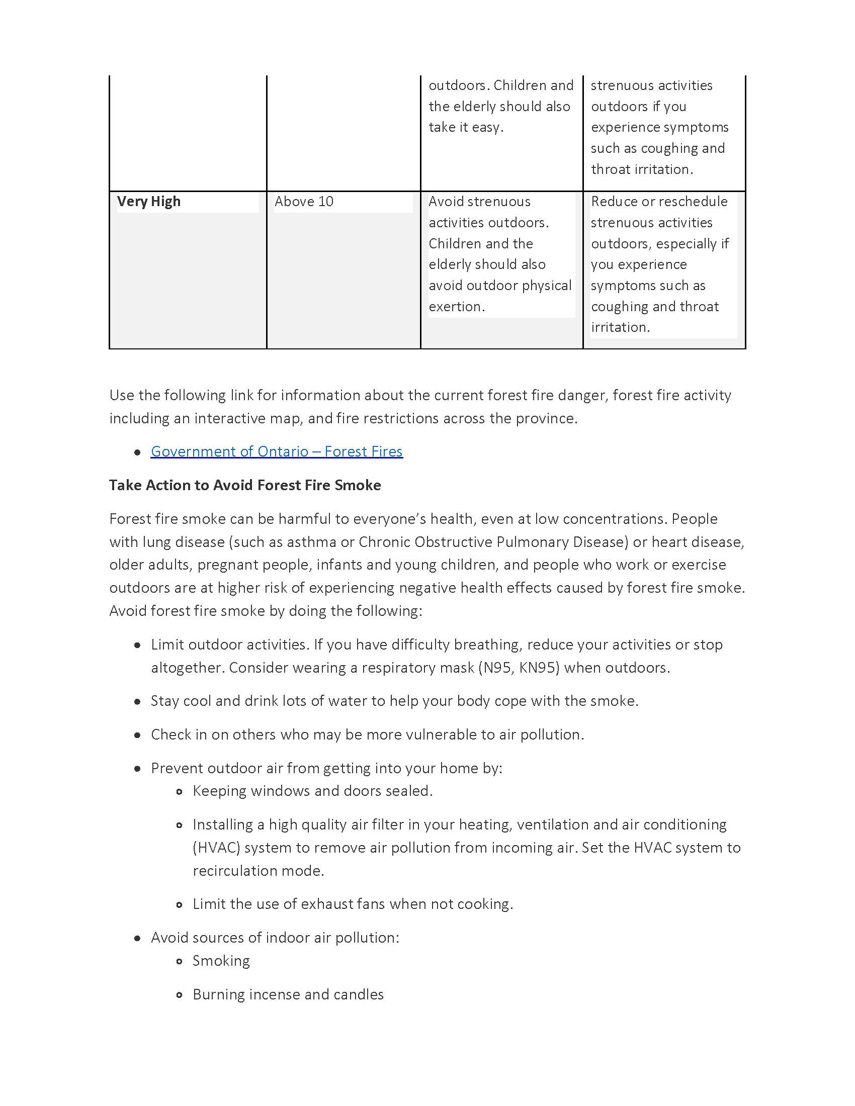 MEDIA RELEASE Outdoor Air Quality in Much of t Page 2